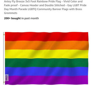 Anley Rainbow Pride Flag 3x5 ft‎